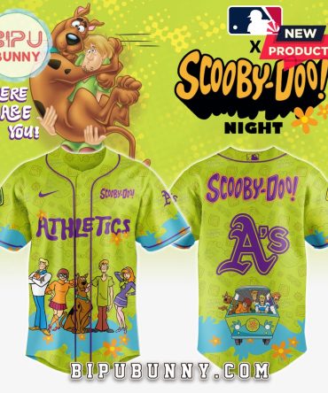 Oakland Athletics MLB x Scooby Doo Baseball Jersey