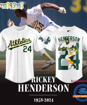 Oakland Athletics’ Rickey Henderson FOREVER 24 Jersey Shirt