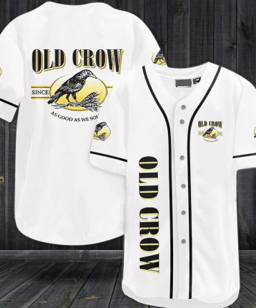 Old Crow As Good As We Sound Baseball Jersey - White Hot Trendy Summer 2024