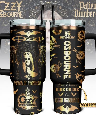 Ozzy Osbourne Custom Stanley Cup 40 oz 30 oz Tumbler With Handle