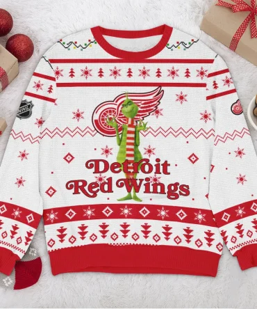 Special Release Detroit Red Wings NHL Ugly Sweater All Over Prints Christmas Season HONHL170924SW03DRW