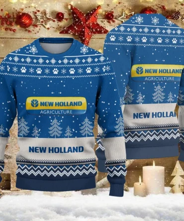 Ugly Sweater New Holland Farmer Love Exclusive Logo QTFRSW091124A27SW