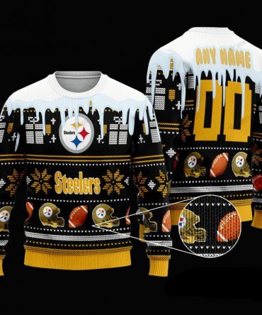 Personalized Nfl Pittsburgh Steelers Custom Christmas Sweater