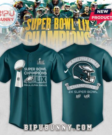 Philadelphia Eagles 2025 Super Bowl Baseball Jersey