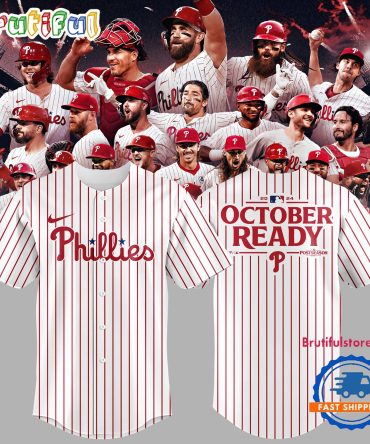 Philadelphia Phillies Special 2024 October Ready MLB Postseason Baseball Jersey