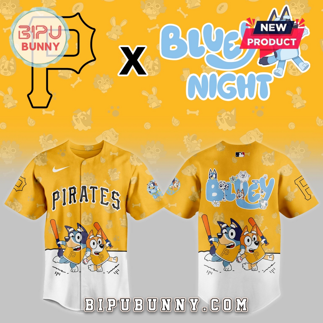 Pittsburgh Pirates 2025 Bluey Night Baseball Jersey