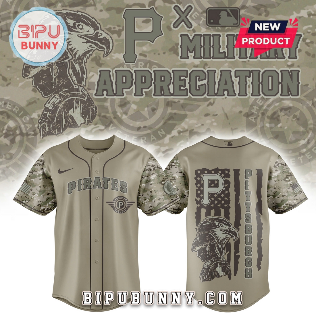 Pittsburgh Pirates MLB x Veteran U.S 2025 Baseball Jersey