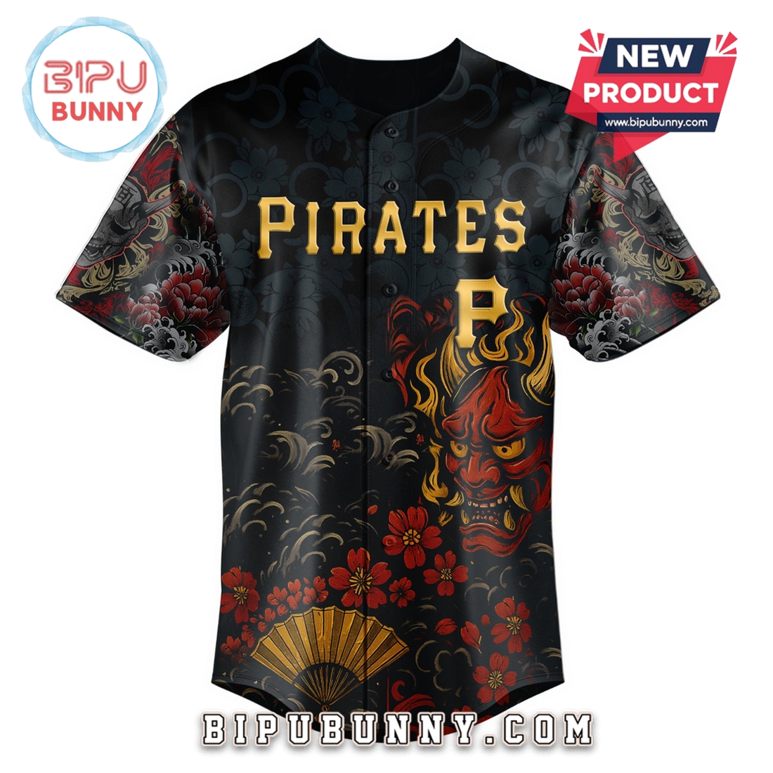 Pittsburgh Pirates MLB x Yakuza Bloodline Baseball Jersey - Image 2