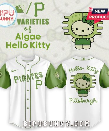 Pittsburgh Pirates x 32 Algae Hello Kitty Baseball Jersey