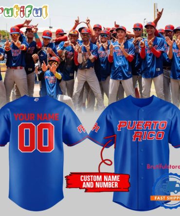 Puerto Rico 2024 WBSC U15 Baseball World Cup Jersey Shirt