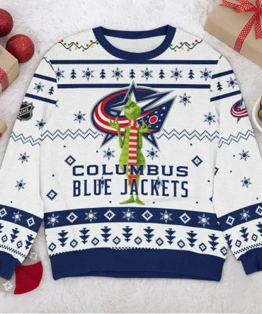 Special Release Columbus Blue Jackets NHL Ugly Sweater All Over Prints Christmas Season HONHL170924SW09CBJ