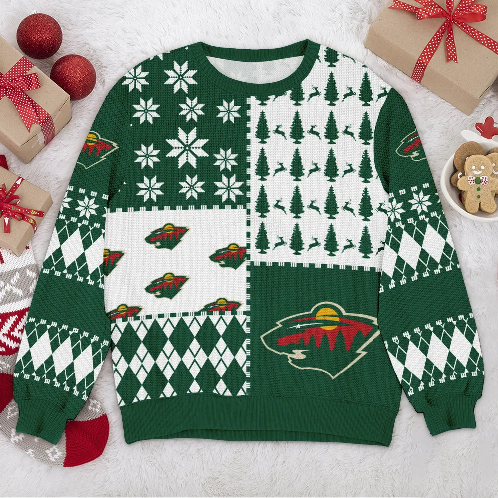 Special Release Minnesota Wild NHL Ugly Sweater All Over Prints Christmas Season HONHL180924SW20