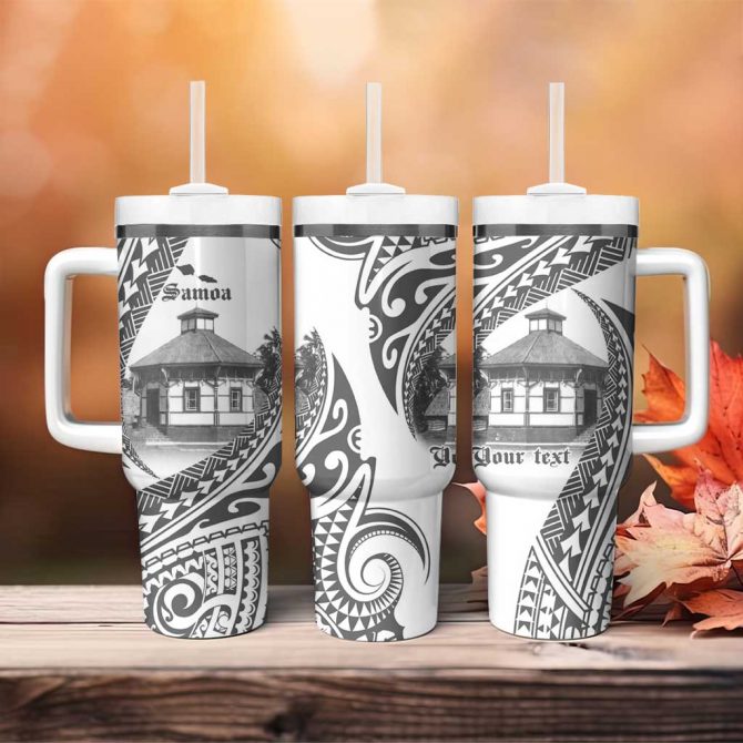 Samoa Mau Movement House Fa‚Äôa Samoa The Samoan Way Custom Stanley Quencher 40oz Stainless Steel Tumbler With Handle - Image 4