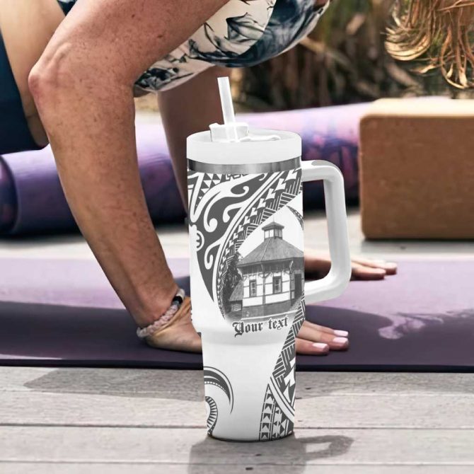 Samoa Mau Movement House Fa‚Äôa Samoa The Samoan Way Custom Stanley Quencher 40oz Stainless Steel Tumbler With Handle - Image 6