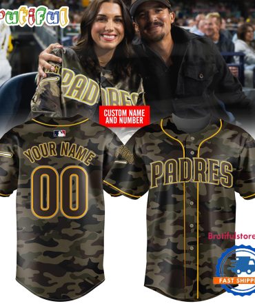 San Diego Padres Camo 2024 Custom Jersey Shirt