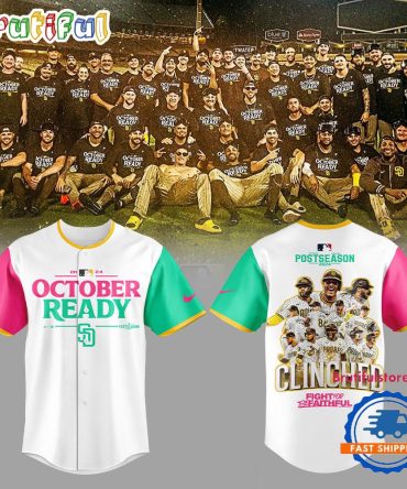 San Diego Padres Clinched 2024 October Ready Postseason Baseball Jersey