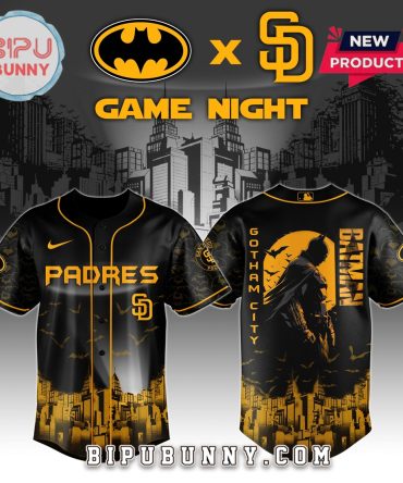 San Diego Padres MLB x Batman Game Night Baseball Jersey
