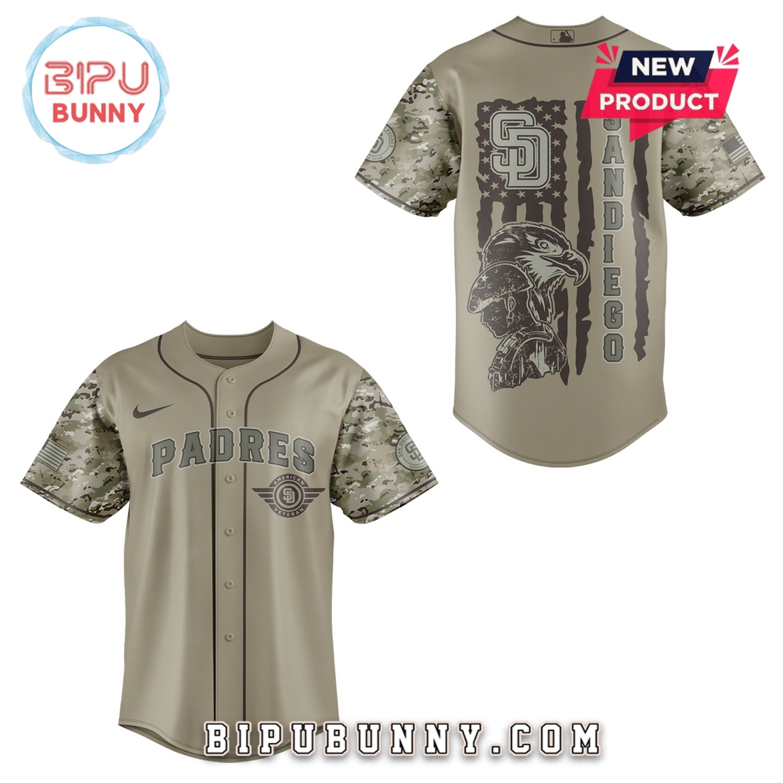 San Diego Padres MLB x Veteran U.S 2025 Baseball Jersey - Image 2