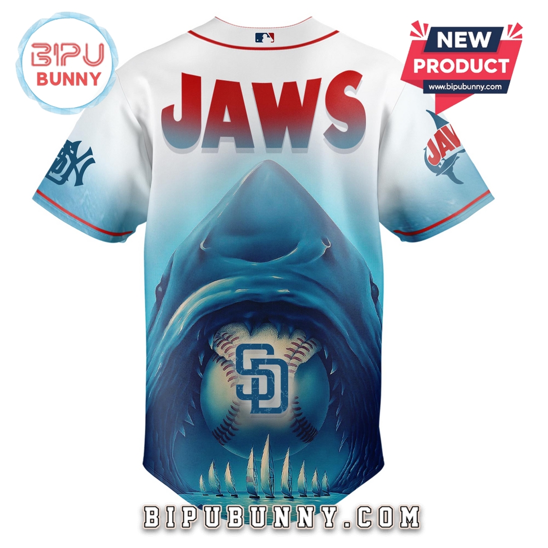 San Diego Padres x JAWS Limited Edition Baseball Jersey - Image 3