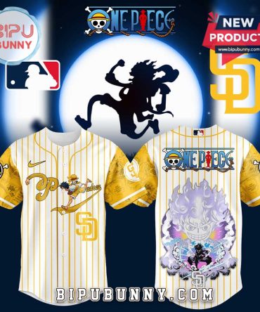 San Diego Padres x Straw Hat Luffy Baseball Jersey