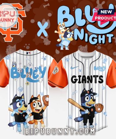 San Francisco Giant MLB x Bluey And Bingo Baseball Jersey