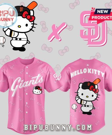 San Francisco Giants 2025 x Hello Kitty Baseball Jersey