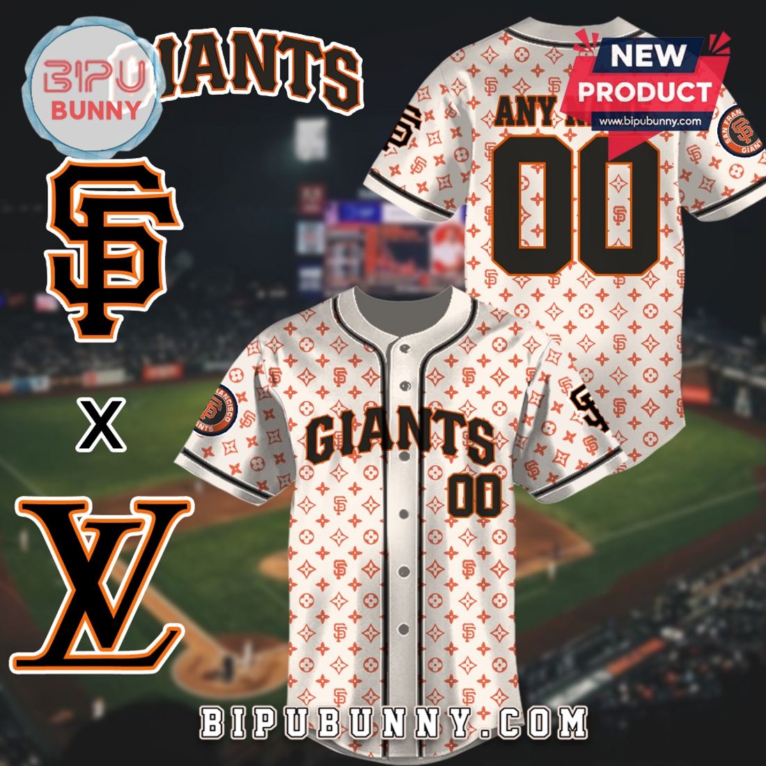 San Francisco Giants Luxury Brand Baseball Jersey - Image 2