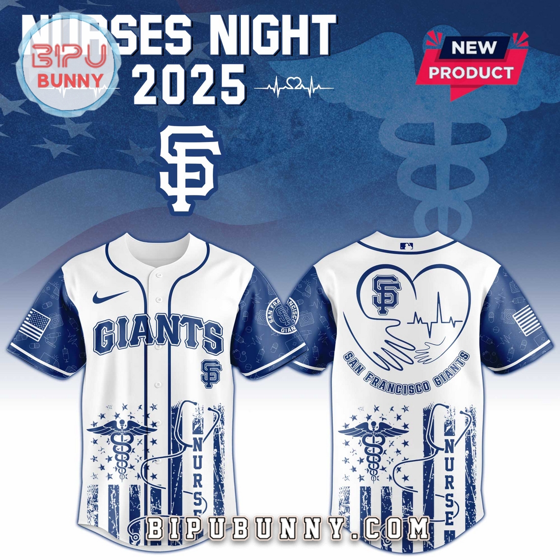 San Francisco Giants x Nurses Night 2025 Baseball Jersey
