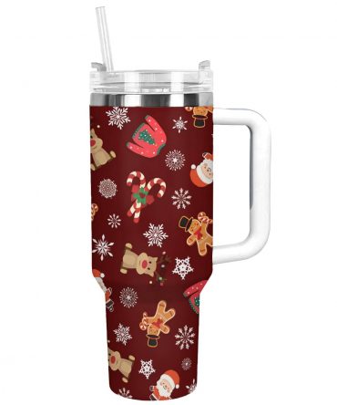 Santa‚Äôs Workshop Christmas Custom Stanley Quencher 40oz Stainless Steel Tumbler With Handle