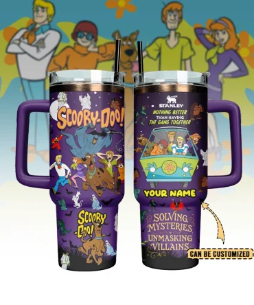 Scooby-Doo Custom Stanley Cup 40 oz 30 oz Tumbler With Handle