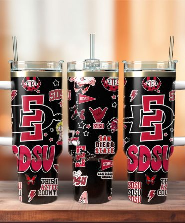 SDSU San Diego State Aztecs NCAA Sport Custom Stanley Cup 40 oz 30 oz Tumbler With Handle