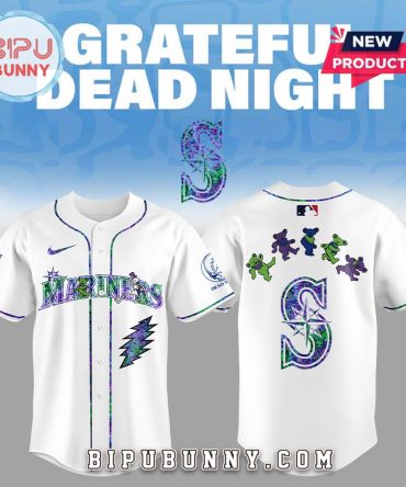 Seattle Mariners Grateful Dead Night Baseball Jersey
