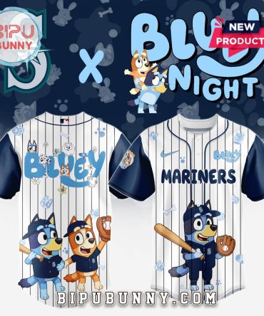 Seattle Mariners MLB x Bluey And Bingo Baseball Jersey