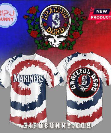 Seattle Mariners MLB x Grateful Dead Baseball Jersey