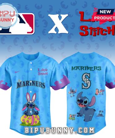 Seattle Mariners MLB x Lilo and Stitch Baseball Jersey