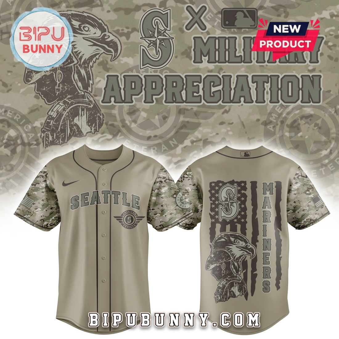 Seattle Mariners MLB x Veteran U.S 2025 Baseball Jersey