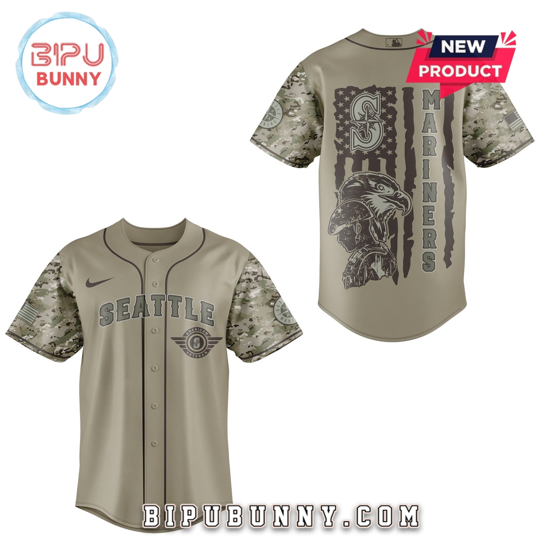 Seattle Mariners MLB x Veteran U.S 2025 Baseball Jersey - Image 2