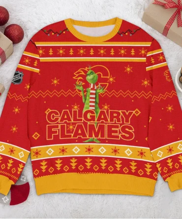 Special Release Calgary Flames NHL Ugly Sweater All Over Prints Christmas Season HONHL170924SW27CF
