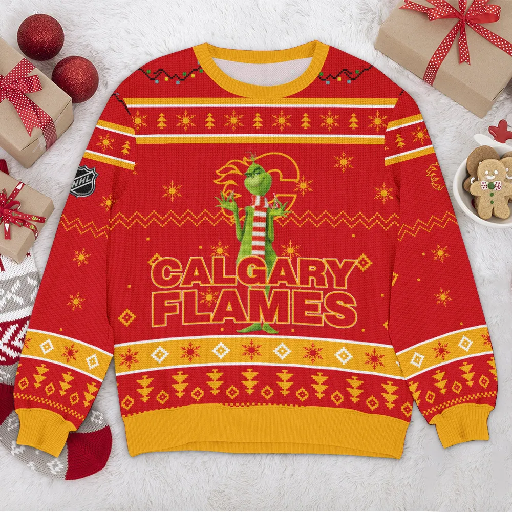 Special Release Calgary Flames NHL Ugly Sweater All Over Prints Christmas Season HONHL170924SW27CF