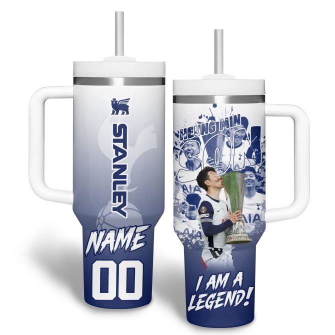 Son Heung-min Sports Custom Stanley Quencher 40oz Stainless Steel Tumbler With Handle - Image 4