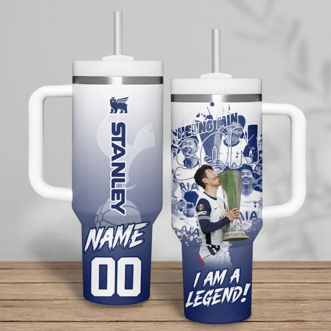 Son Heung-min Sports Custom Stanley Quencher 40oz Stainless Steel Tumbler With Handle - Image 3