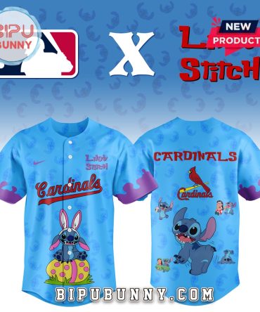 St. Louis Cardinals MLB x Lilo and Stitch Baseball Jersey