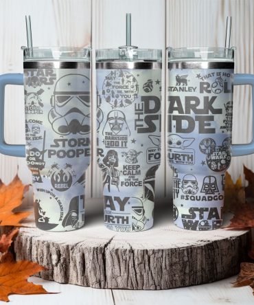 Star Wars Movies Custom Stanley Quencher 40oz Stainless Steel Tumbler With Handle