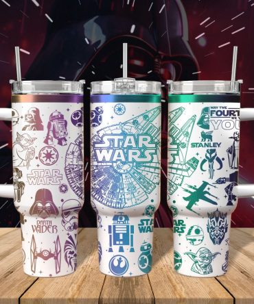 Star Wars Movies Custom Stanley Quencher 40oz Stainless Steel Tumbler With Handle