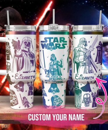 Star Wars Movies Custom Stanley Quencher 40oz Stainless Steel Tumbler With Handle