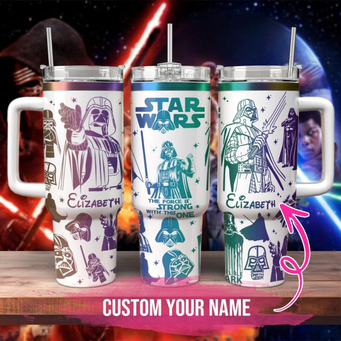 Star Wars Movies Custom Stanley Quencher 40oz Stainless Steel Tumbler With Handle