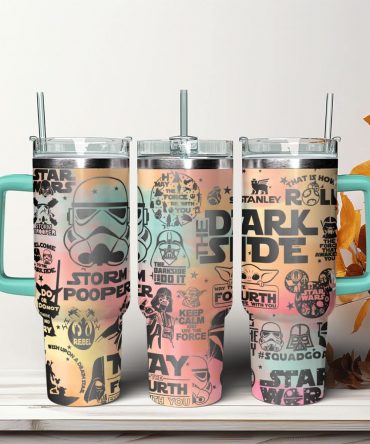 Star Wars Movies Custom Stanley Quencher 40oz Stainless Steel Tumbler With Handle