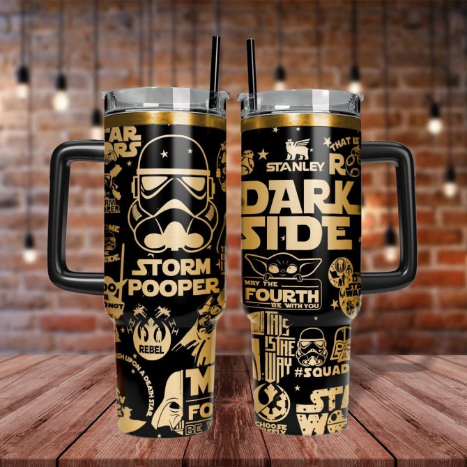 Star Wars Movies Custom Stanley Quencher 40oz Stainless Steel Tumbler With Handle