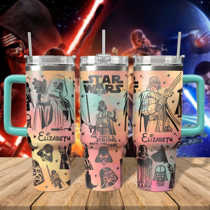 Star Wars Movies Custom Stanley Quencher 40oz Stainless Steel Tumbler With Handle