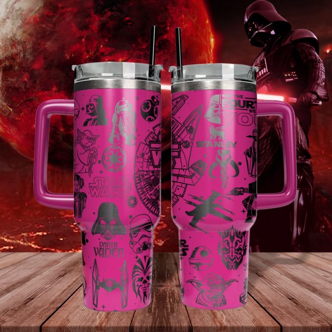 Star Wars Movies Custom Stanley Quencher 40oz Stainless Steel Tumbler With Handle